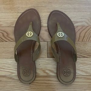 Tory Burch tan leather sandals